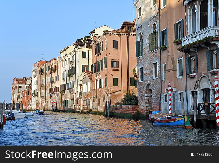 Venetian Grand Channel during the sunny day.