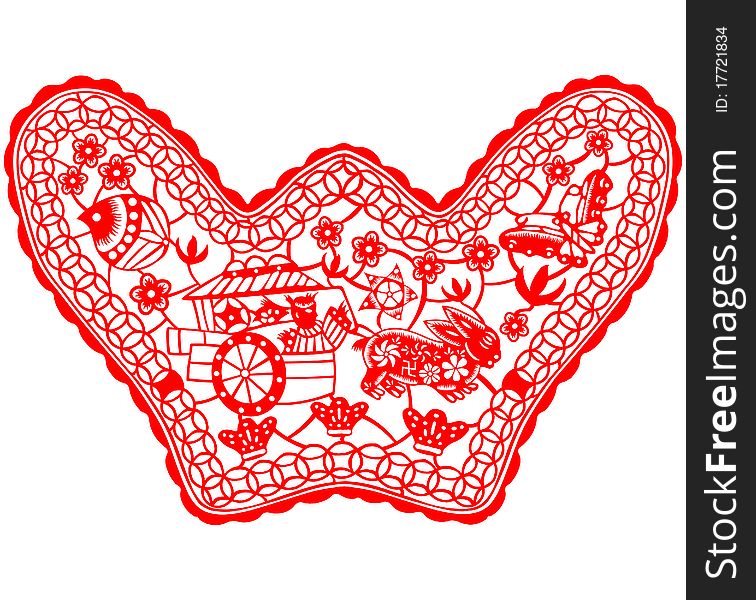 Chinese style of paper cut for year of the rabbit. Chinese style of paper cut for year of the rabbit.