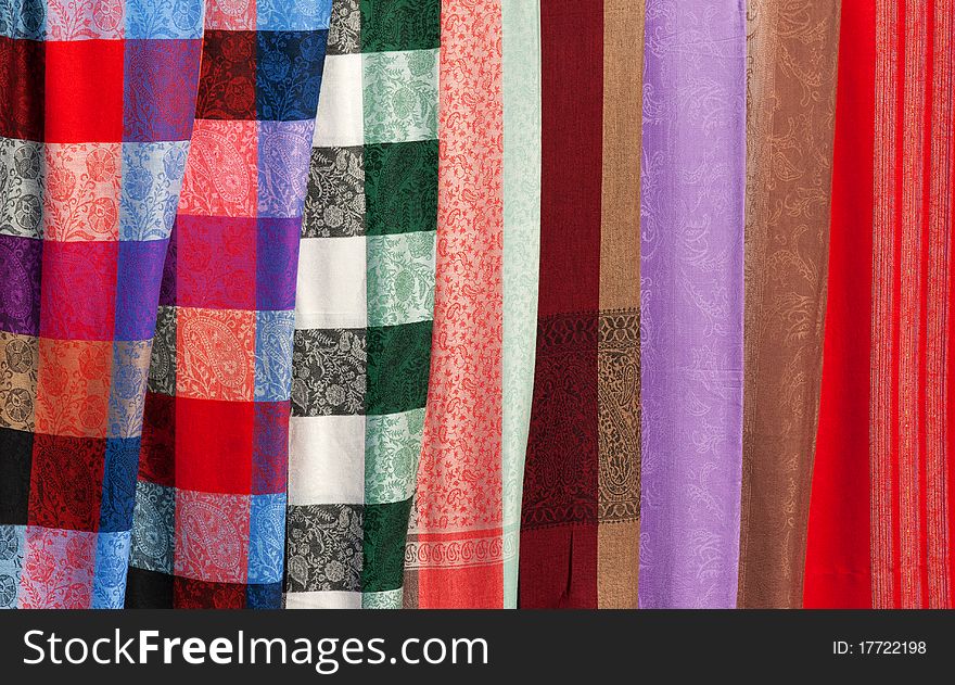 Background Of Colored Fabric