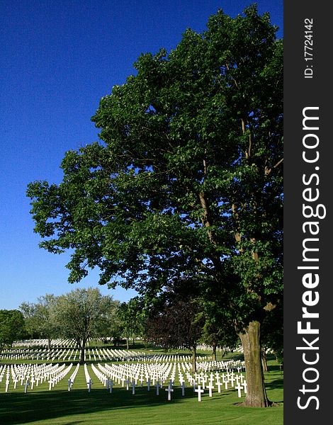 American WWII cemetery in France.