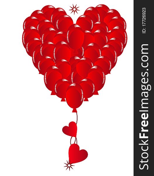 Group of balloons, to form a heart, to give to the one you cherish, with all your Love. Group of balloons, to form a heart, to give to the one you cherish, with all your Love..