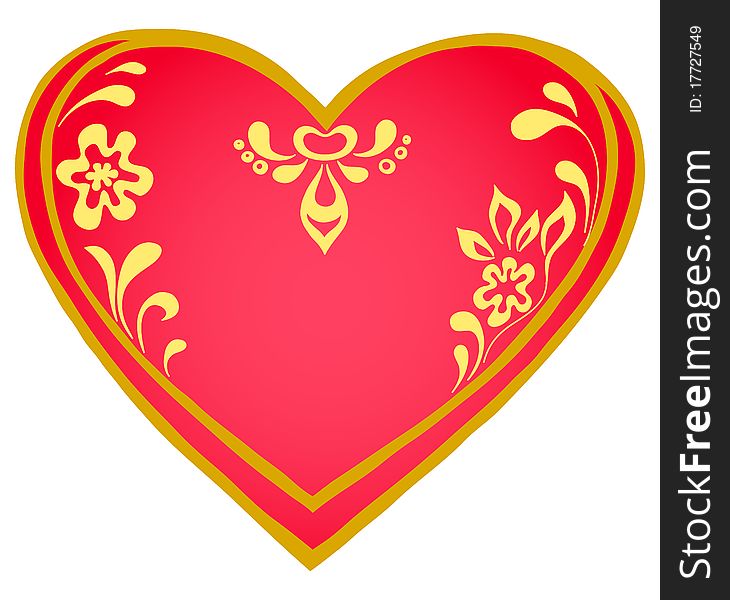 Valentine red heart, pattern, love symbol, pictogram. Valentine red heart, pattern, love symbol, pictogram