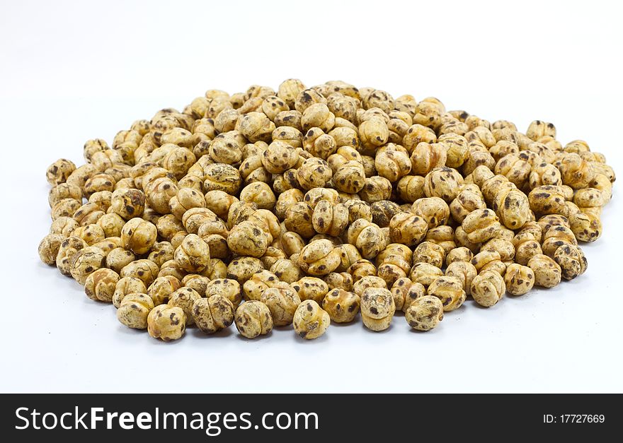 Roasted Chickpea isolated on white