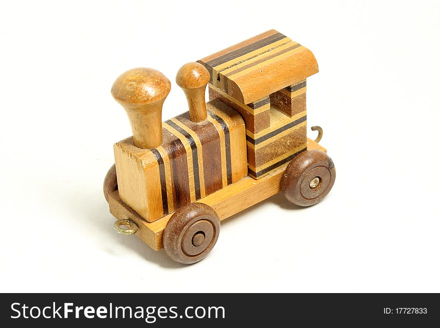 Wooden toy train