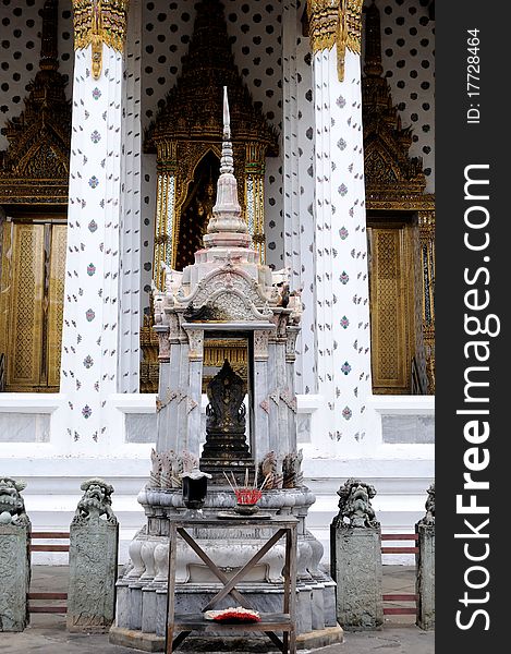 Grand palace in Bangkok, detail view