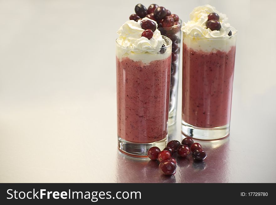 Blend of Cranberries with Cream. Blend of Cranberries with Cream