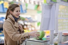 Beautiful Young Woman Shopping Stock Image Beautiful Young Woman Shopping Stock Image