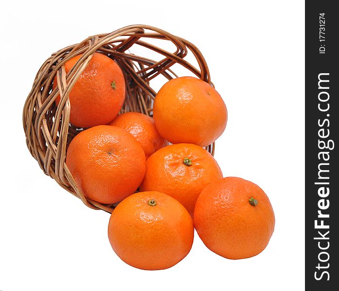 Mandarines In The Inverted Basket