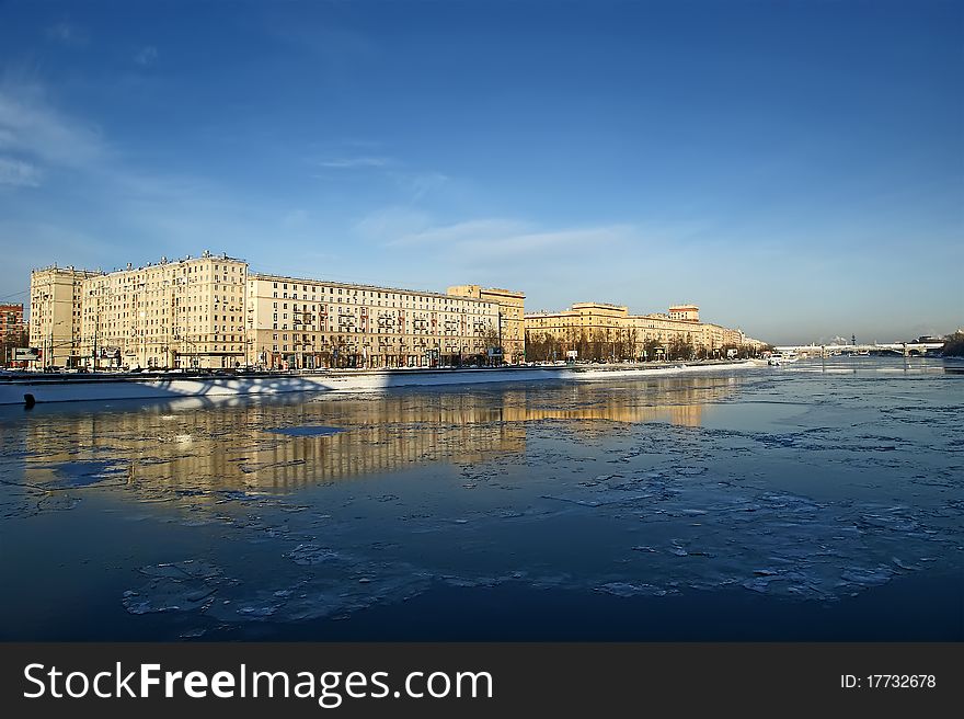 Moscow River And Promenade