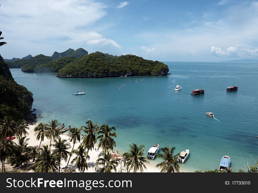 Tropical island view , image was taken in the 42 island area in Thailand