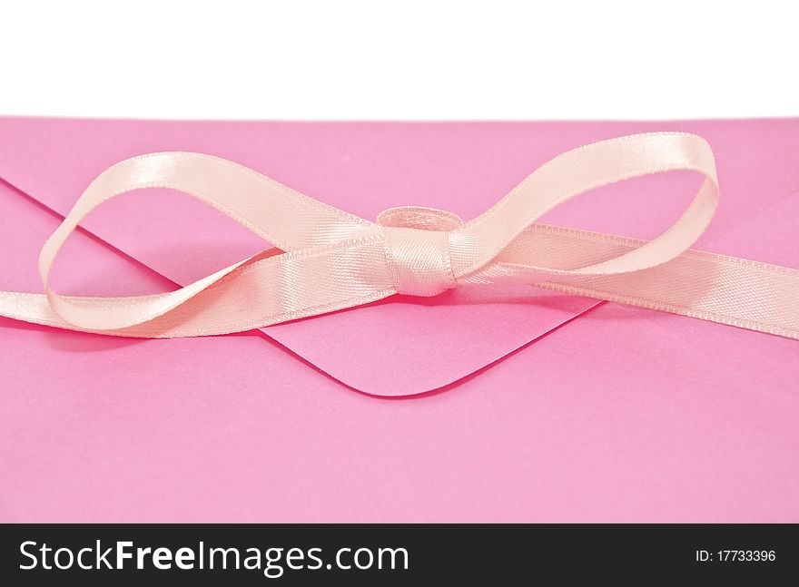 A love letter with pink bow