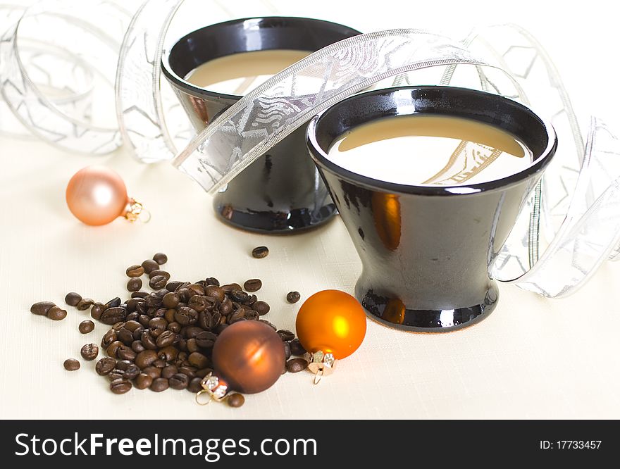 Cup of coffee isolated on white background. Cup of coffee isolated on white background