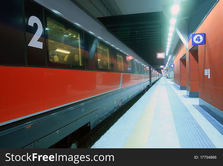 New, modern station in Turin, Italy