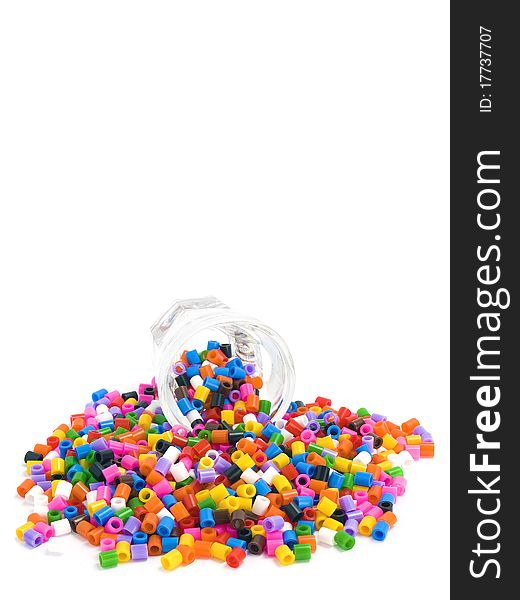 Multicoloured beads background