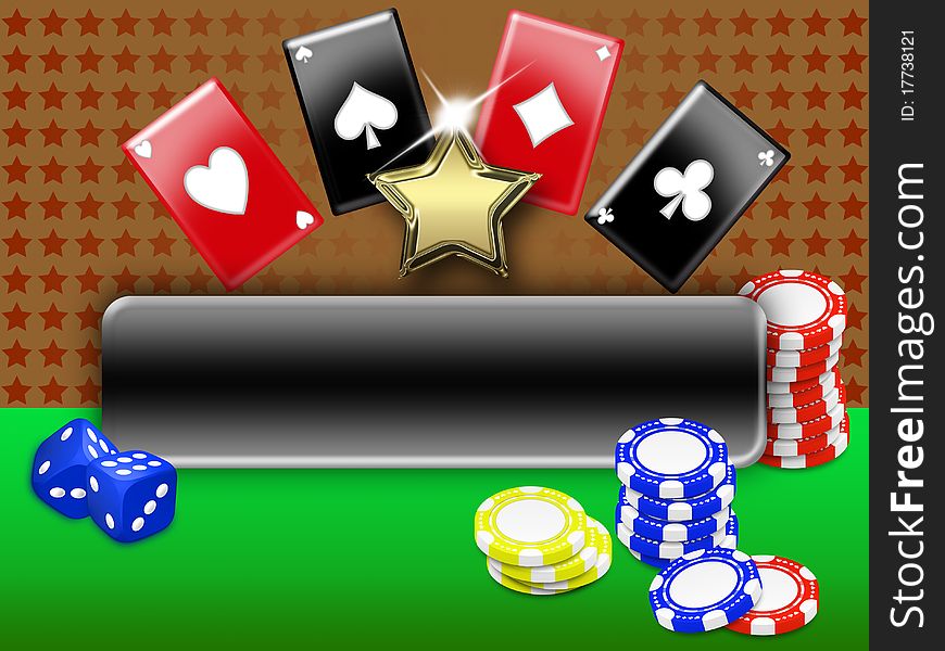 Background with elements of gambling. free space for personalization. Background with elements of gambling. free space for personalization