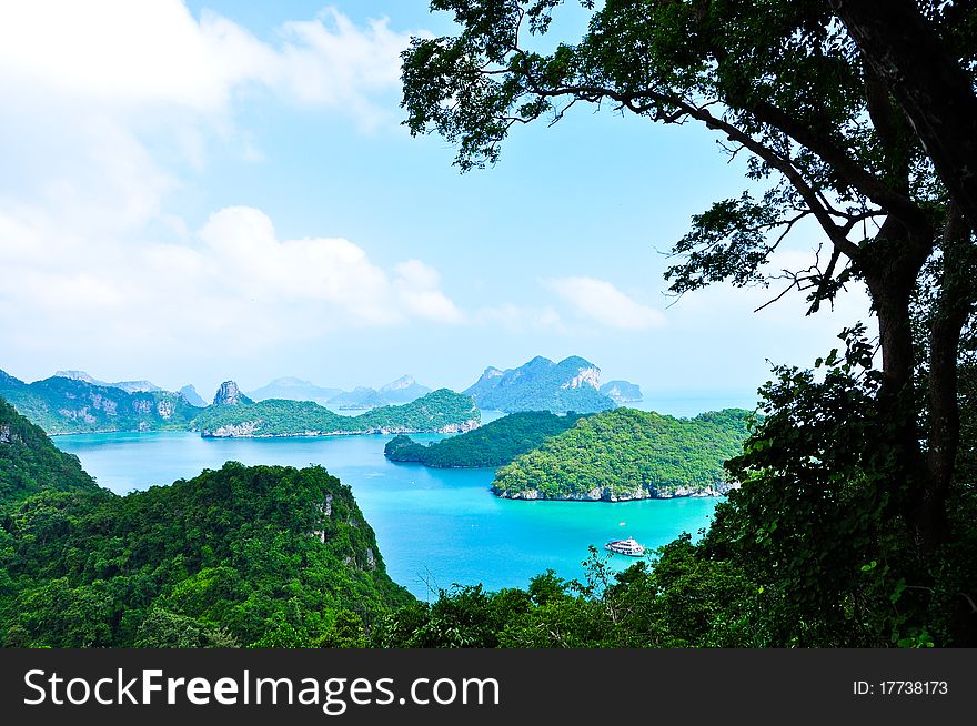 Beautiful Rock And Sea At Southern Thailand