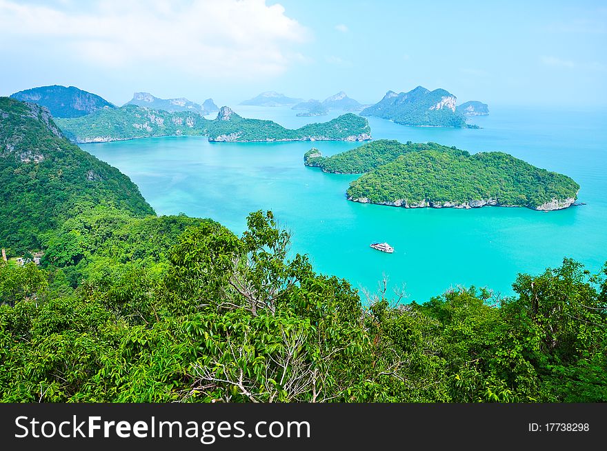 Beautiful Rock and Sea at Southern Thailand