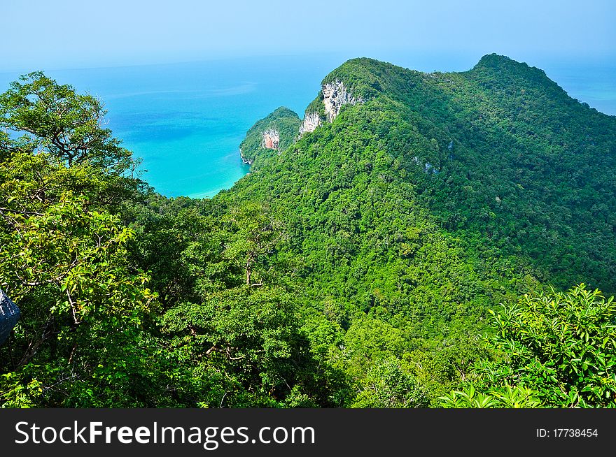 Beautiful Rock and Sea at Southern Thailand