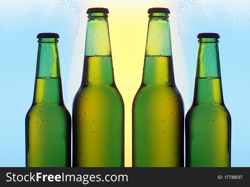 Four bottles of beer