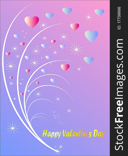 Greeting card for Valentine's Day.
