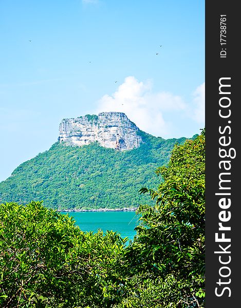 Beautiful Rock and Sea at Southern Thailand