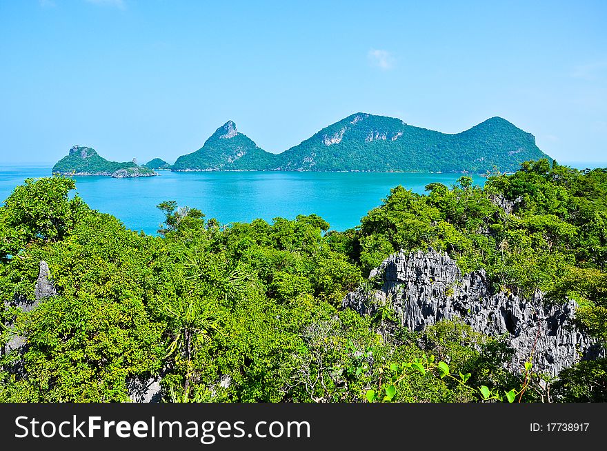 Beautiful Rock and Sea at Southern Thailand