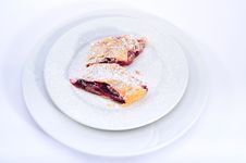 Sour Cherry Strudel Royalty Free Stock Photography Sour Cherry Strudel Royalty Free Stock Photography