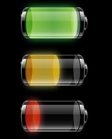 Three Batteries Stock Photos Three Batteries Stock Photos