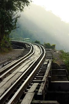 Dying Railway Tracks Royalty Free Stock Photo Dying Railway Tracks Royalty Free Stock Photo