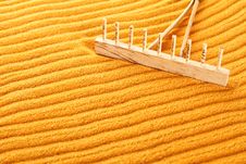 Rake In Zen Garden Royalty Free Stock Photo Rake In Zen Garden Royalty Free Stock Photo