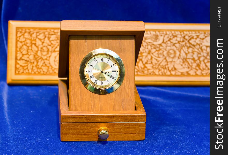 Clock box wooden on sell