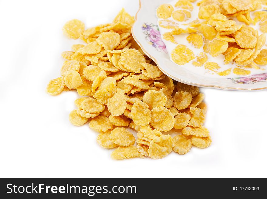 Corn flakes with milk