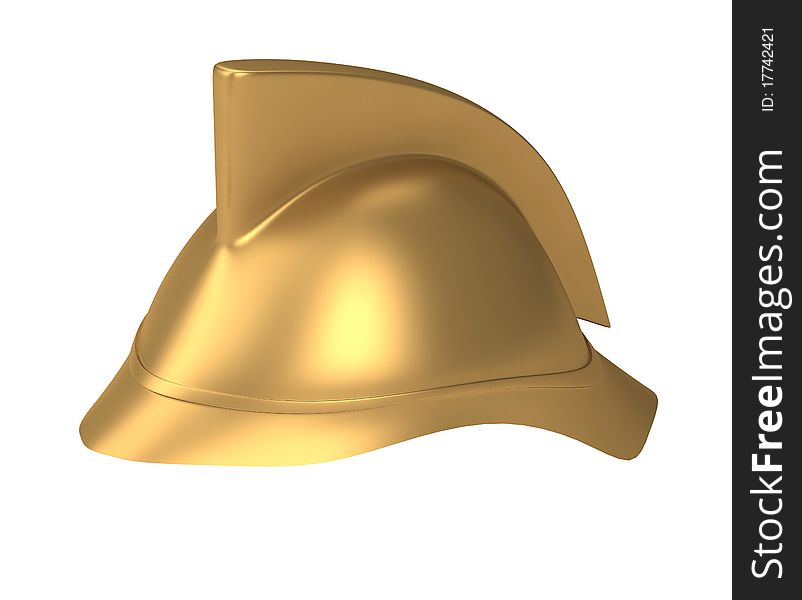 Fireman Helmet 3d Rendered