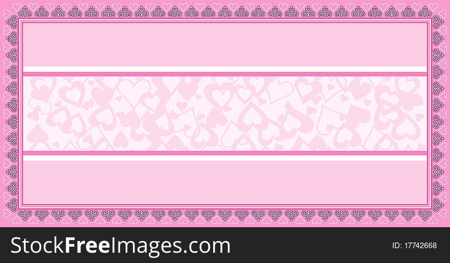 Design of valentine greeting card. Design of valentine greeting card