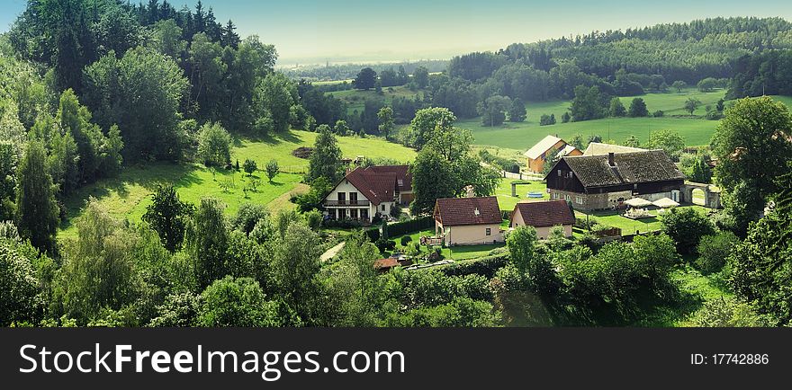 Panorama In Mountains