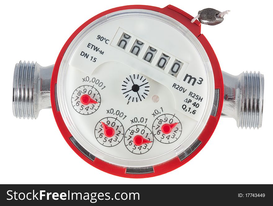 The counter of hot water in diameter of fifteen millimeters it is isolated