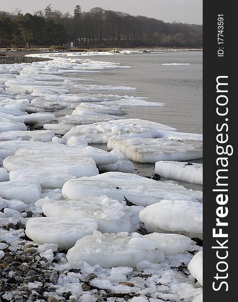 Danish winter beach