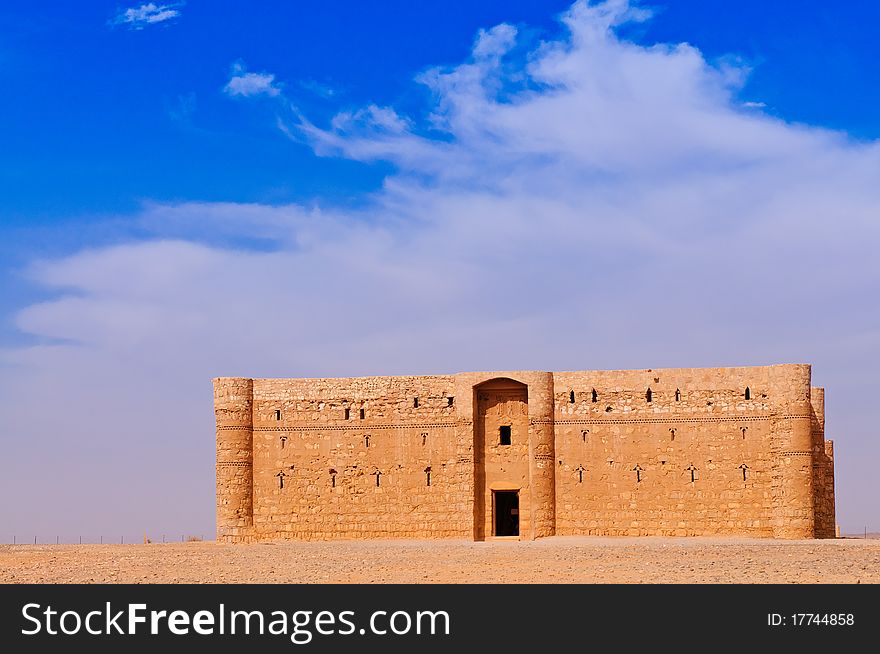 This well-preserved castle is located 55 kilometers east of Amman, Jordan. This well-preserved castle is located 55 kilometers east of Amman, Jordan.