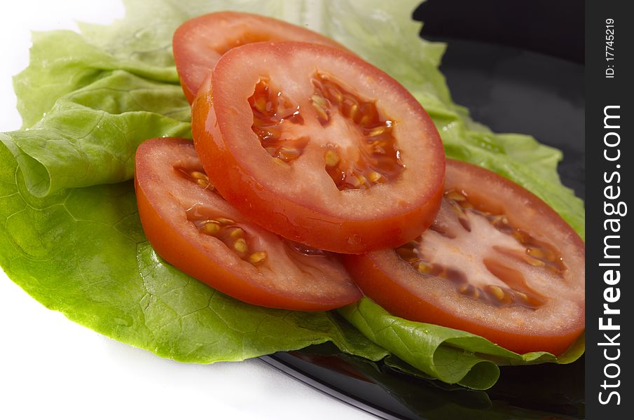 Tomatoes on plate