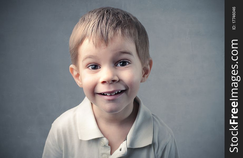 Portrait of a smiling child. Portrait of a smiling child