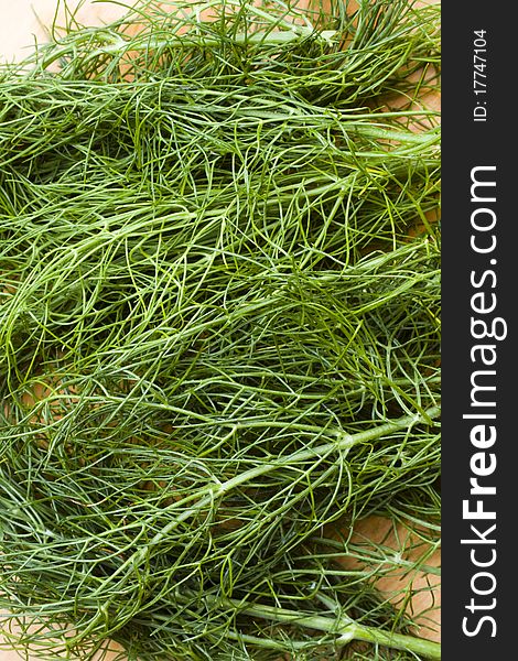 Fresh anise flavoured fennel herb leaves. Fresh anise flavoured fennel herb leaves