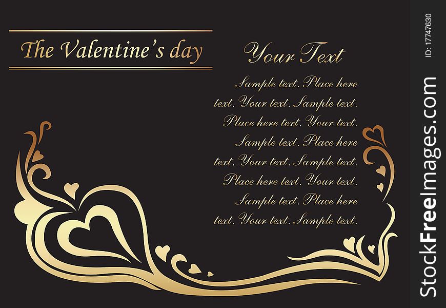 The Valentine's day. Holiday background