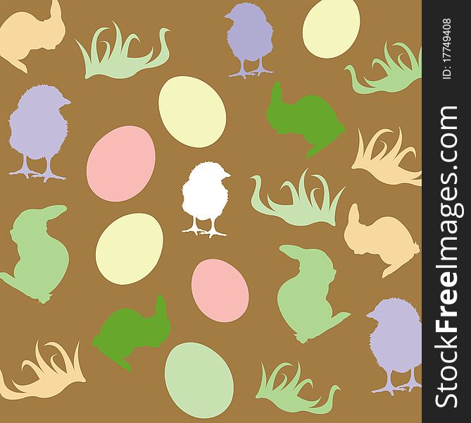 Easter card pattern