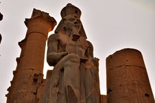 Statue Of Ramses At Luxor Temple. Royalty Free Stock Photos