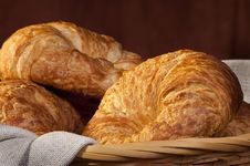 Freshly Made Breads Croissant Served For Breakfast Royalty Free Stock Images Freshly Made Breads Croissant Served For Breakfast Royalty Free Stock Images