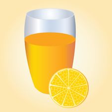 Orange And Orange Juice. Royalty Free Stock Photo Orange And Orange Juice. Royalty Free Stock Photo