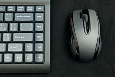 Black Keyboard And Mouse Royalty Free Stock Photography