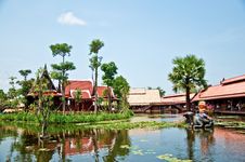 The Ayothaya Floating Market Stock Photo The Ayothaya Floating Market Stock Photo