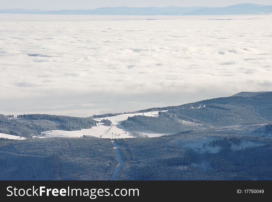 The sea of clouds from big mountain