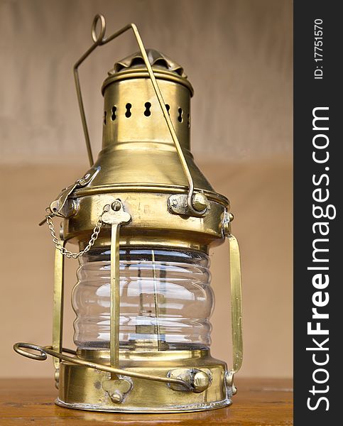 Brass Tent Portable Oil Lamp